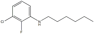 3-chloro-2-fluoro-N-hexylaniline 结构式