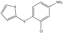 3-chloro-4-(thiophen-2-ylsulfanyl)aniline 结构式