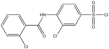 3-chloro-4-[(2-chlorobenzene)amido]benzene-1-sulfonyl chloride 结构式