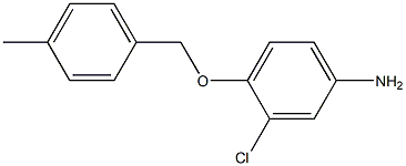 3-chloro-4-[(4-methylbenzyl)oxy]aniline 结构式