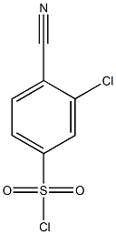 3-chloro-4-cyanobenzene-1-sulfonyl chloride 结构式