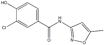 3-chloro-4-hydroxy-N-(5-methyl-1,2-oxazol-3-yl)benzamide 结构式