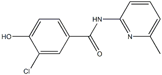 3-chloro-4-hydroxy-N-(6-methylpyridin-2-yl)benzamide 结构式