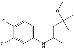 3-chloro-4-methoxy-N-(4-methoxy-4-methylpentan-2-yl)aniline 结构式