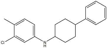3-chloro-4-methyl-N-(4-phenylcyclohexyl)aniline 结构式