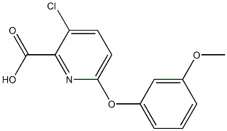 3-chloro-6-(3-methoxyphenoxy)pyridine-2-carboxylic acid 结构式