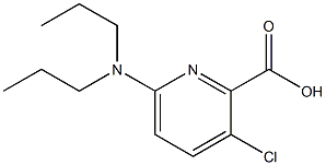 3-chloro-6-(dipropylamino)pyridine-2-carboxylic acid 结构式