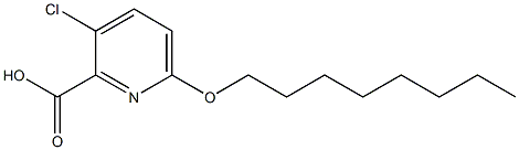 3-chloro-6-(octyloxy)pyridine-2-carboxylic acid 结构式