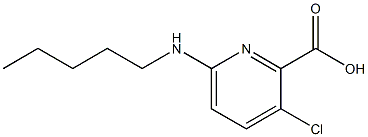 3-chloro-6-(pentylamino)pyridine-2-carboxylic acid 结构式