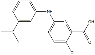 3-chloro-6-{[3-(propan-2-yl)phenyl]amino}pyridine-2-carboxylic acid 结构式