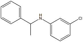 3-chloro-N-(1-phenylethyl)aniline 结构式