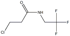 3-chloro-N-(2,2,2-trifluoroethyl)propanamide 结构式