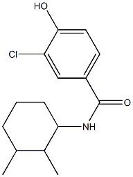 3-chloro-N-(2,3-dimethylcyclohexyl)-4-hydroxybenzamide 结构式