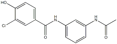 3-chloro-N-(3-acetamidophenyl)-4-hydroxybenzamide 结构式