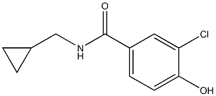 3-chloro-N-(cyclopropylmethyl)-4-hydroxybenzamide 结构式