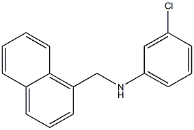 3-chloro-N-(naphthalen-1-ylmethyl)aniline 结构式