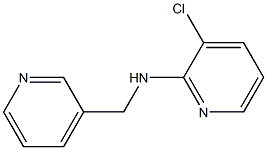 3-chloro-N-(pyridin-3-ylmethyl)pyridin-2-amine 结构式