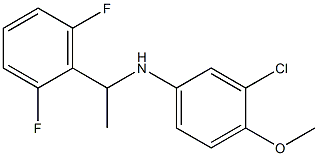 3-chloro-N-[1-(2,6-difluorophenyl)ethyl]-4-methoxyaniline 结构式