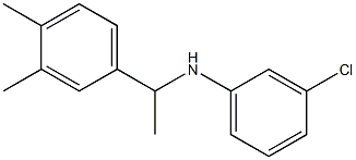 3-chloro-N-[1-(3,4-dimethylphenyl)ethyl]aniline 结构式