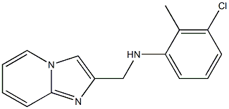 3-chloro-N-{imidazo[1,2-a]pyridin-2-ylmethyl}-2-methylaniline 结构式