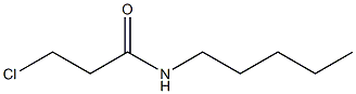 3-chloro-N-pentylpropanamide 结构式