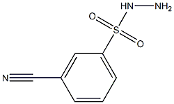 3-cyanobenzene-1-sulfonohydrazide 结构式