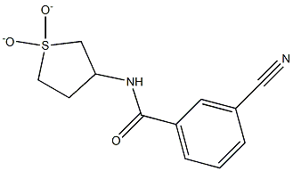 3-cyano-N-(1,1-dioxidotetrahydrothien-3-yl)benzamide 结构式