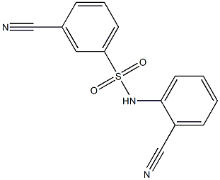 3-cyano-N-(2-cyanophenyl)benzenesulfonamide 结构式