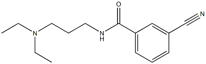 3-cyano-N-[3-(diethylamino)propyl]benzamide 结构式