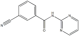 3-cyano-N-pyrimidin-2-ylbenzamide 结构式