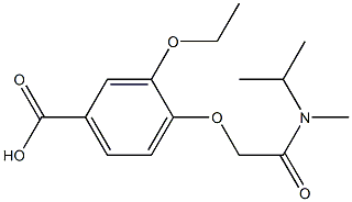 3-ethoxy-4-{[methyl(propan-2-yl)carbamoyl]methoxy}benzoic acid 结构式