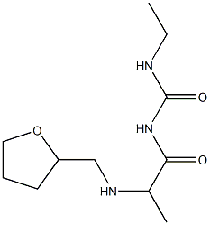 3-ethyl-1-{2-[(oxolan-2-ylmethyl)amino]propanoyl}urea 结构式