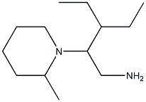 3-ethyl-2-(2-methylpiperidin-1-yl)pentan-1-amine 结构式