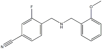 3-fluoro-4-({[(2-methoxyphenyl)methyl]amino}methyl)benzonitrile 结构式