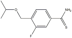 3-fluoro-4-(isopropoxymethyl)benzenecarbothioamide 结构式