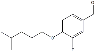 3-fluoro-4-[(4-methylpentyl)oxy]benzaldehyde 结构式
