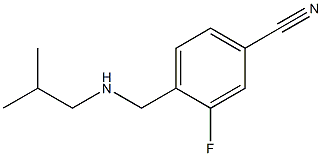 3-fluoro-4-{[(2-methylpropyl)amino]methyl}benzonitrile 结构式