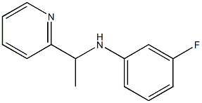 3-fluoro-N-[1-(pyridin-2-yl)ethyl]aniline 结构式