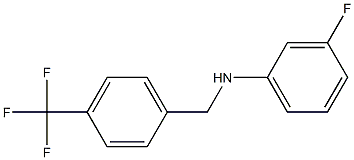 3-fluoro-N-{[4-(trifluoromethyl)phenyl]methyl}aniline 结构式