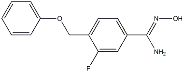 3-fluoro-N'-hydroxy-4-(phenoxymethyl)benzenecarboximidamide 结构式