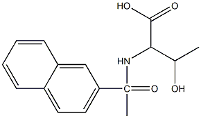 3-hydroxy-2-[1-(naphthalen-2-yl)acetamido]butanoic acid 结构式