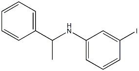 3-iodo-N-(1-phenylethyl)aniline 结构式