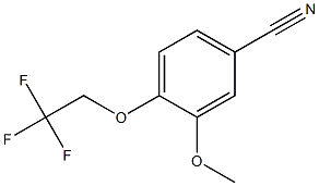 3-methoxy-4-(2,2,2-trifluoroethoxy)benzonitrile 结构式