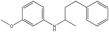 3-methoxy-N-(4-phenylbutan-2-yl)aniline 结构式