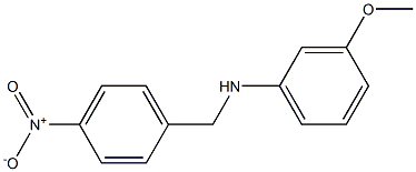 3-methoxy-N-[(4-nitrophenyl)methyl]aniline 结构式