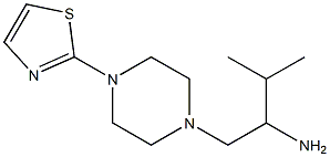 3-methyl-1-[4-(1,3-thiazol-2-yl)piperazin-1-yl]butan-2-amine 结构式