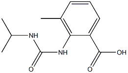 3-methyl-2-[(propan-2-ylcarbamoyl)amino]benzoic acid 结构式