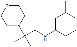 3-methyl-N-[2-methyl-2-(morpholin-4-yl)propyl]cyclohexan-1-amine 结构式