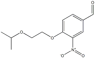 3-nitro-4-[2-(propan-2-yloxy)ethoxy]benzaldehyde 结构式