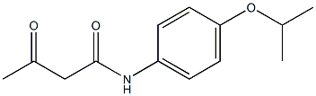 3-oxo-N-[4-(propan-2-yloxy)phenyl]butanamide 结构式